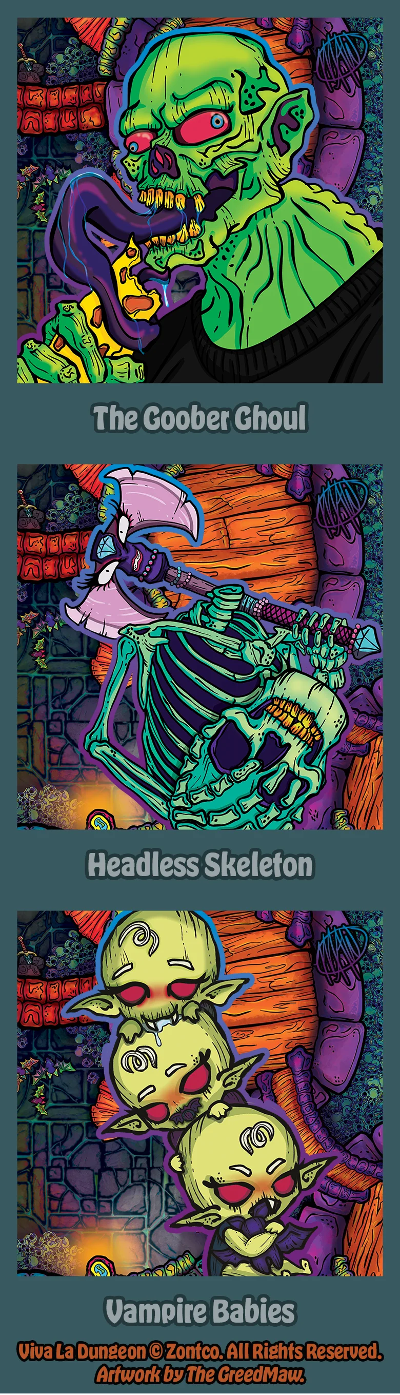 Notable monsters of Level 1, plate 3
