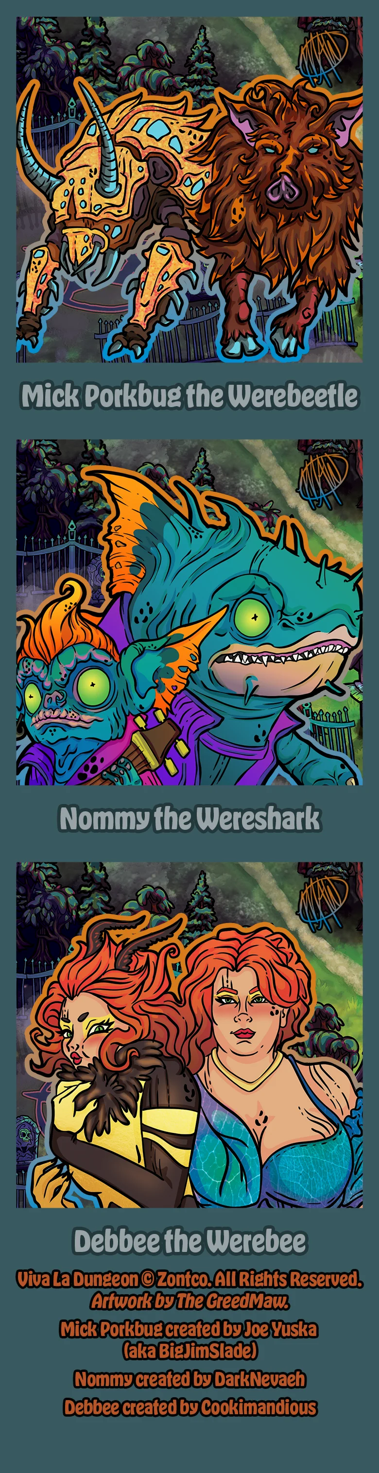 Notable monsters of Level 3, plate 1
