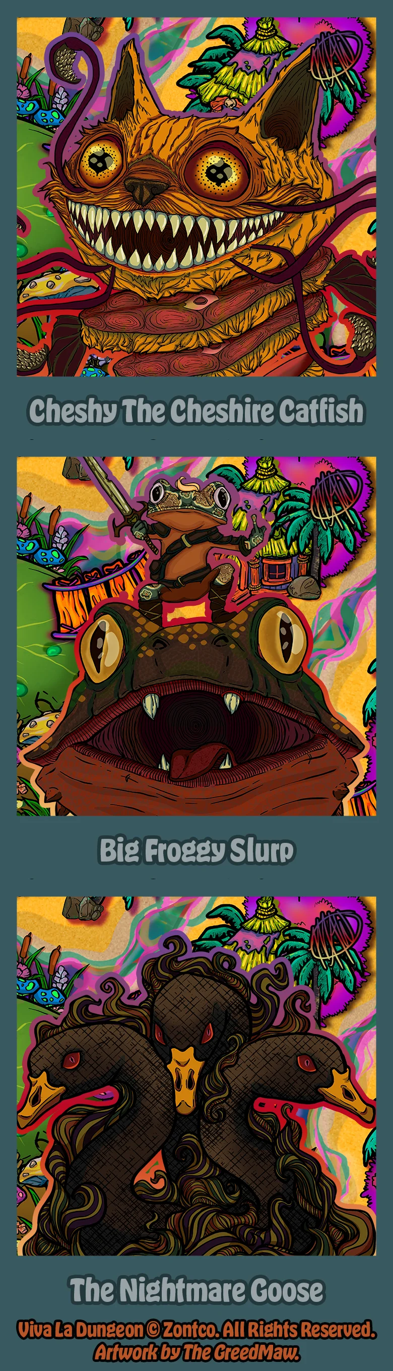 Notable monsters of Level 5, plate 1