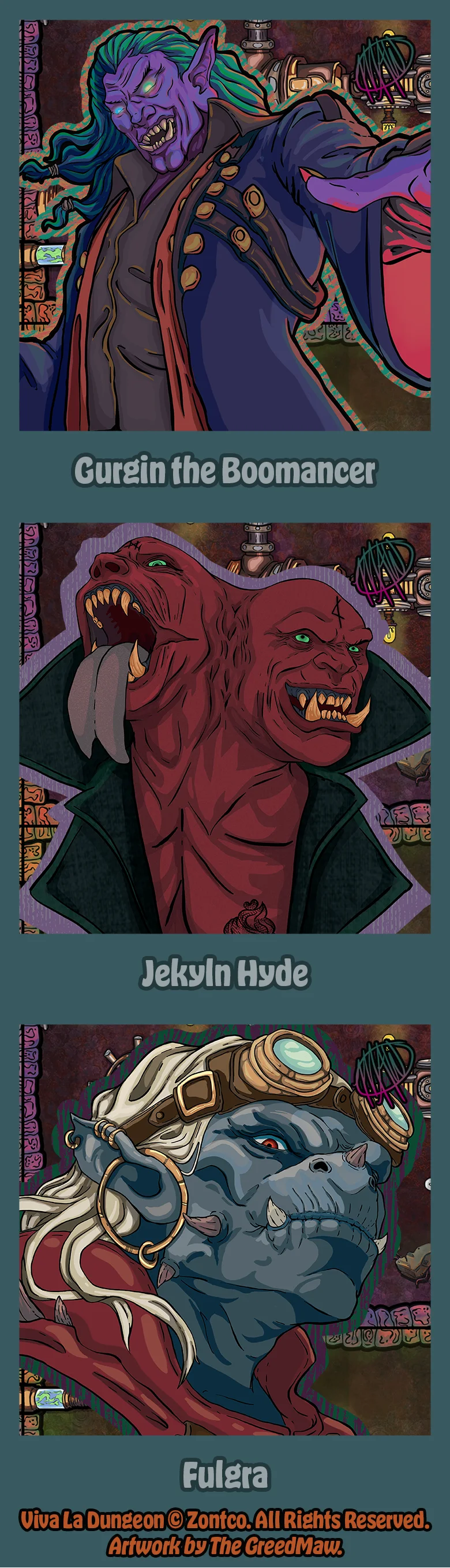 Notable monsters of Level 6, plate 1